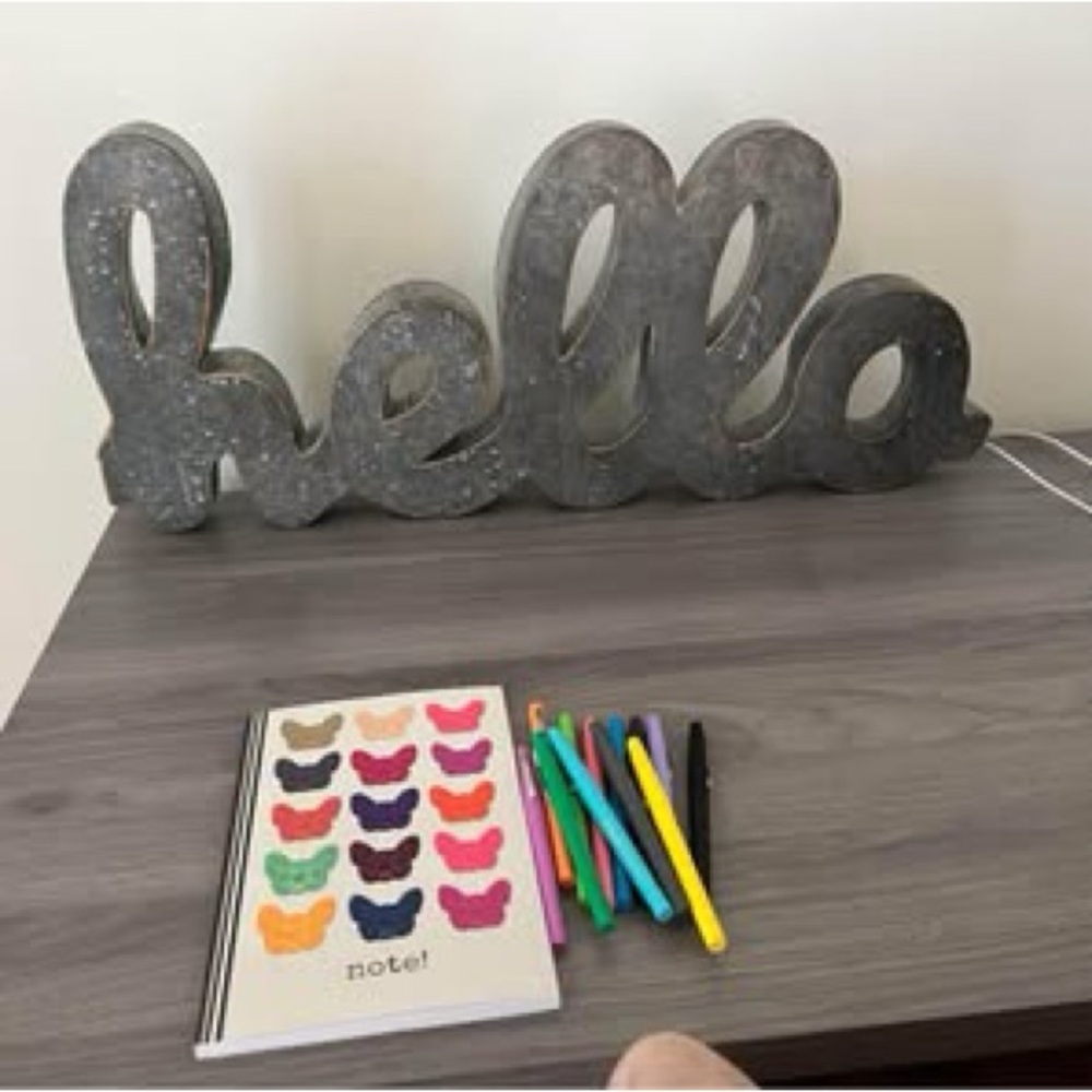 Decorative 'Hello' Sign